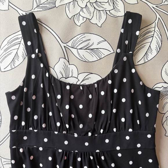 Ann Taylor Black and White Polka Dot Dress - Picture 3 of 5